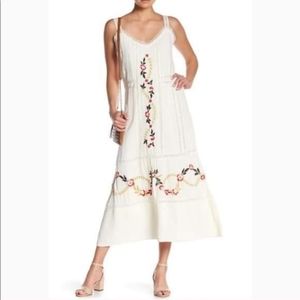 Nanette Lepore Embroidered Lace Maxi Dress